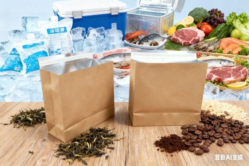 Aluminiumfolie Kraftpapierbeutel Mailerbeutel wasserdicht und halten Sie die Temperatur ständig