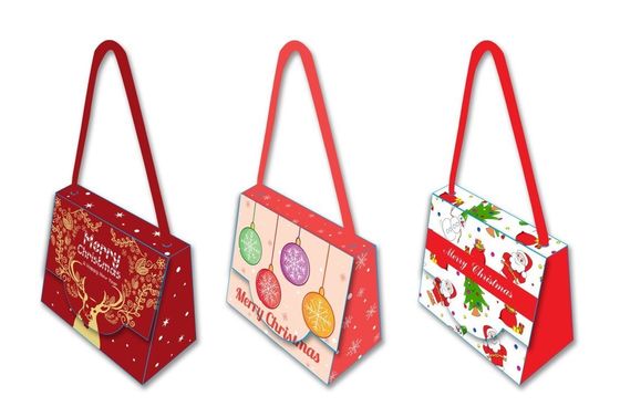 Guter Preis Dekoratives einzigartiges Weihnachtsgeschenk sackt 300 G-/Mfischgrätenmuster-Baumwollgriff ein online