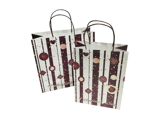 Elegante erstklassige Kraftpapier-Bäckerei-Taschen für Plätzchen-Umweltschutz
