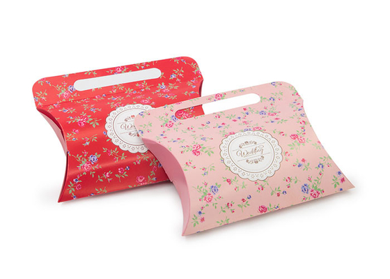 Good price Buntes vorzügliches Papiergeschenk-Verpackenkasten, Gewohnheit druckte Kissen-Kästen Online