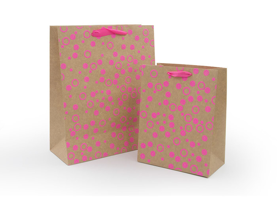 Good price Recyclingpapier-Geschenk-Taschen mit Grosgrain behandelt heißen Transferdruck Online