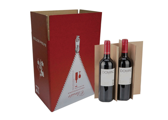 Good price Blauer stützbarer gewölbter Wein-Geschenkbox-Matt-Laminierung Soem-Service Online
