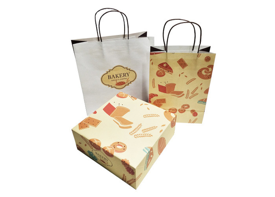 Good price Nahrungsmittelgrad-Bäckerei-Imbiss-Kuchen-verpackende weiße Kraftpapier-Brot-Papiertüte Online