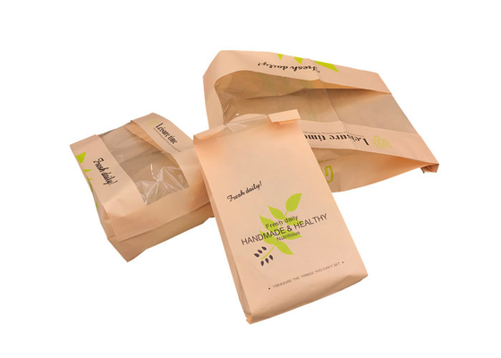 Good price Elegante umweltsmäßigbäckerei-Verpackentaschen, Nahrungsmittelsichere Brown-Papiertüten Online