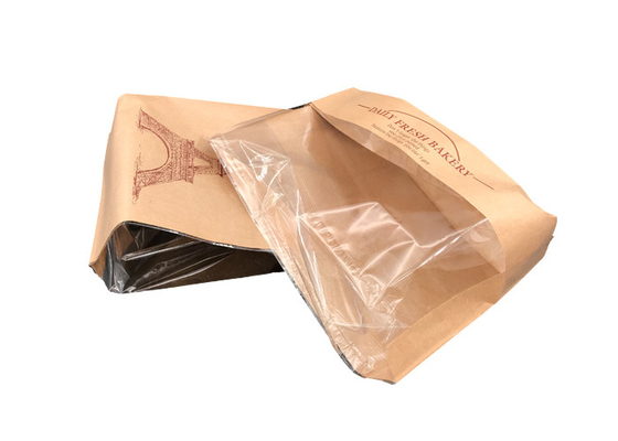 Good price Verpacken- der Lebensmitteltaschen Kraftpapiers Eco freundliche mit Vorderfenster CER Bescheinigung Online