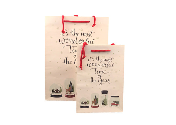 Good price Stützbares verpackendes Luxusweihnachten, große Weihnachtsgeschenk-Extrataschen Online