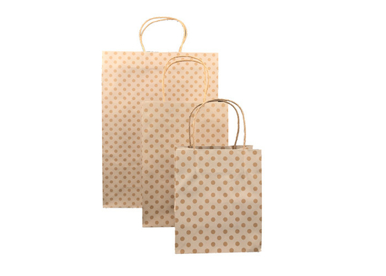 Good price Das biologisch abbaubare verpackende Luxusweihnachten, Gewohnheit druckte Brown-Papiertüten Online