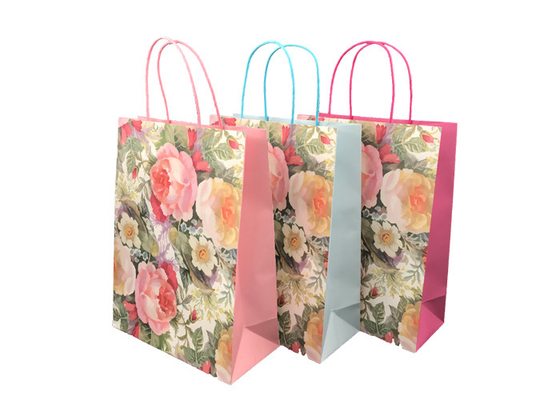 Good price Vorzüglicher stützbarer fördernder Papiergeschenk-Taschen-Blumen-Muster-Entwurf Online