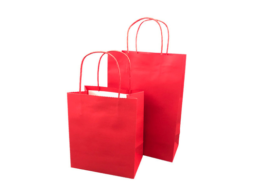 Good price Rotes verpackendes Eco-Papier, biologisch abbaubare Einkaufstaschen kundengebundene Größe Online