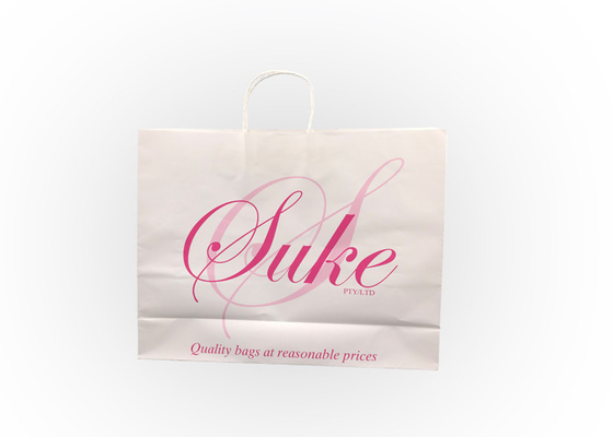 Good price Recyclingpapier-Einkaufstaschen mit dem verdrehten Papiergriff-Folien-Stempeln Online