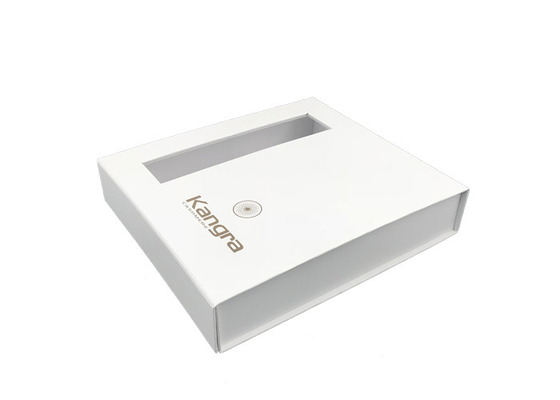 Good price Weiße zusammenklappbare Geschenkboxen, faltbarer Papierkasten mit Magneten und Fenster Online