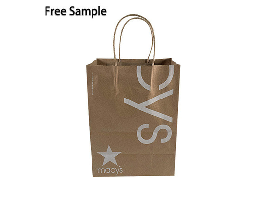 Good price Papiertüten 40gsm FSC CMYK Brown Kraftpapier mit Griff Online